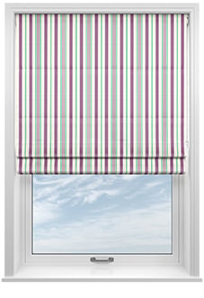 The British Stripe Co. George, Blackpool No.1 - Twist&Fit Roman Blind